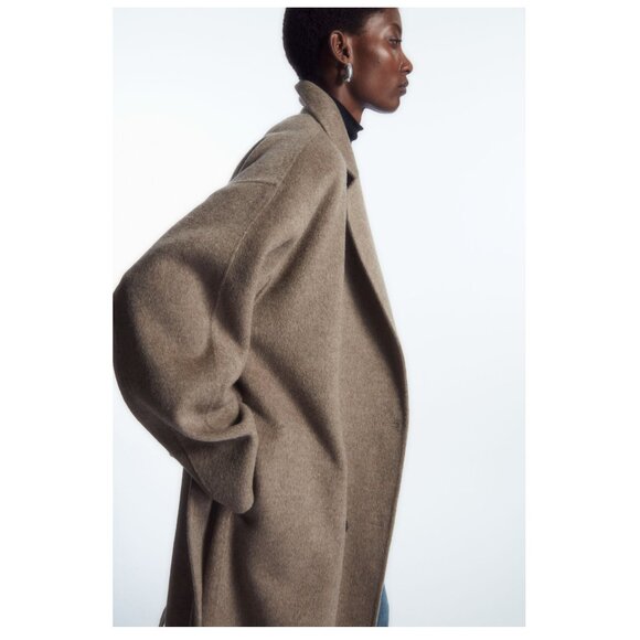 *SOLD* COS Oversized Double-breasted Wool Coat Size S - Picture 4 of 12